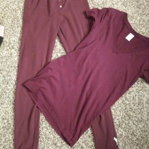Vs pink size s/p thermal bottoms with tshirt